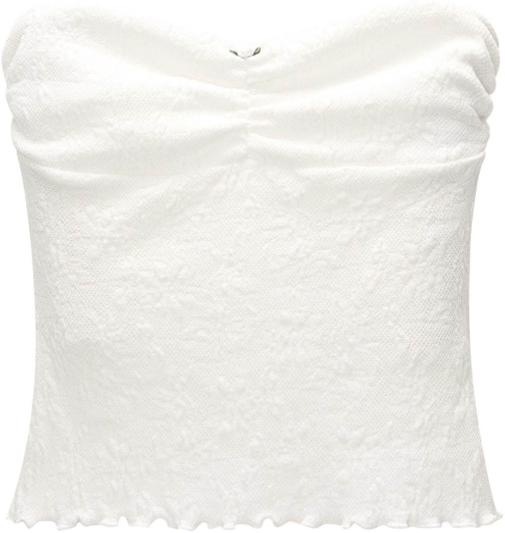 Pull&Bear Top  tmavozelená / biela