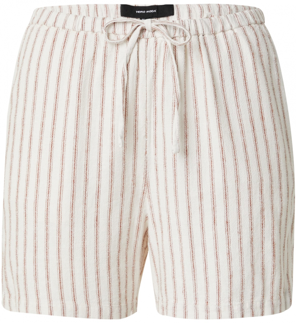 VERO MODA Nohavice 'VMLOLA'  krémová / červená