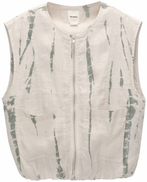 Pull&Bear Vesta  piesková / jedľová
