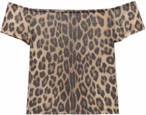 Pull&Bear Top  farba ťavej srsti / hnedá / čierna