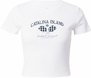 HOLLISTER Tričko 'AMALFI'  čadičová / čierna / biela