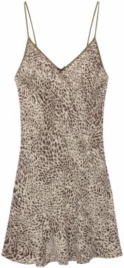 Pull&Bear Letné šaty  béžová / tmavohnedá / olivová / čierna