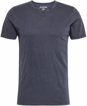 JACK & JONES Tričko 'JJESPLIT'  námornícka modrá