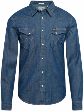 WRANGLER Košeľa 'WESTERN SHIRT'  modrá denim