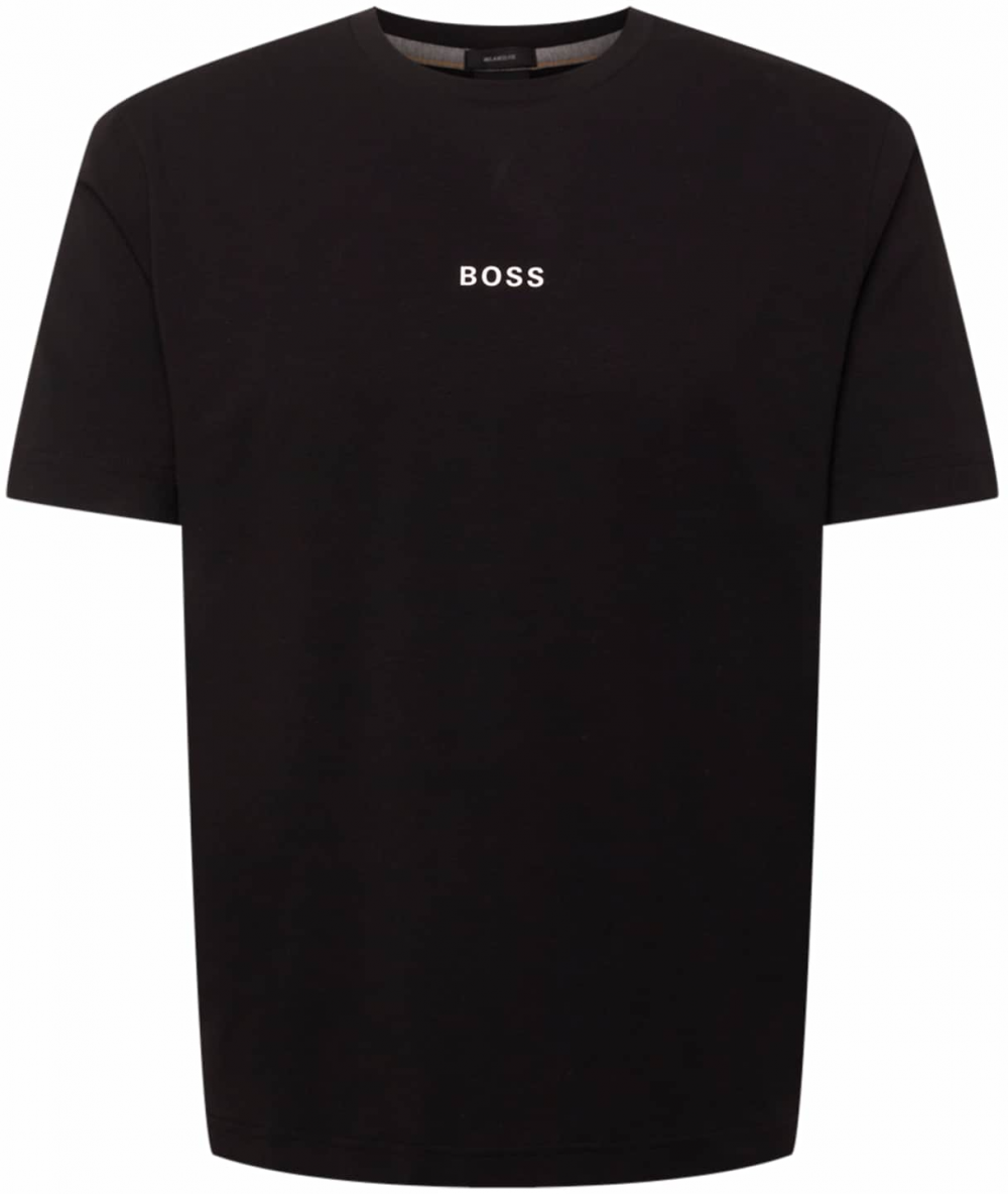 BOSS Tričko 'Chup'  čierna / biela