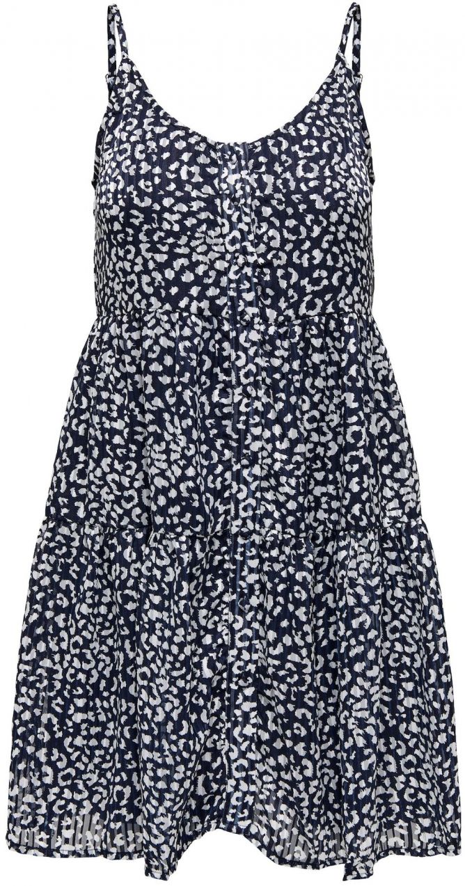 ONLY Letné šaty 'DANIELLA'  námornícka modrá / sivá / biela