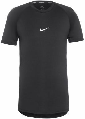 NIKE Funkčné tričko 'Pro'  čierna / biela