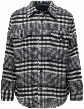 GANT Košeľa  čierna / biela