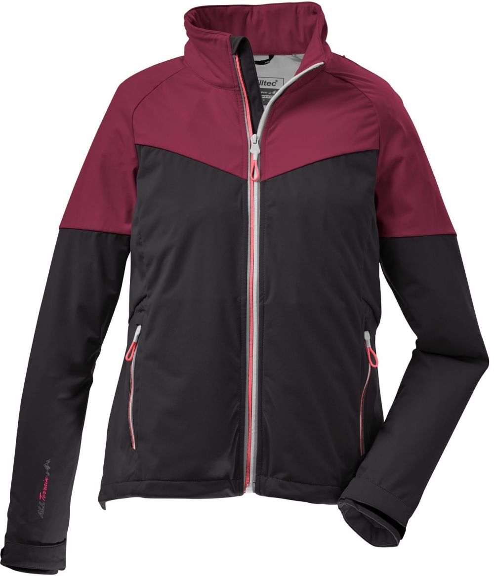 KILLTEC Outdoorová bunda 'KOS 29'  červená / čierna