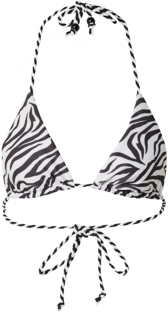 Hunkemöller Bikinový top 'Doha'  čierna / biela