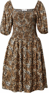 SISTERS POINT Šaty 'UCIA'  hnedá / čierna / biela