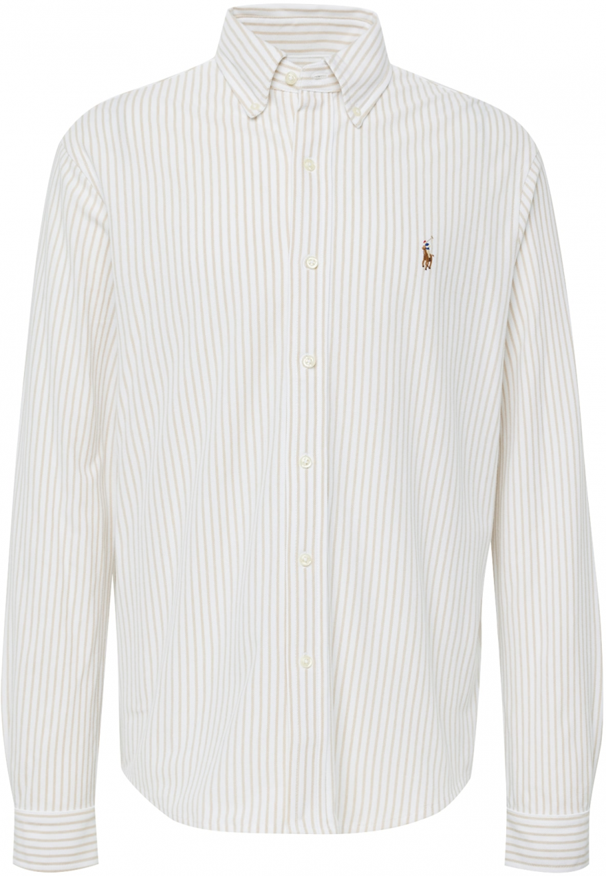 Polo Ralph Lauren Košeľa  béžová / námornícka modrá / hnedá / biela