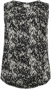 KAFFE CURVE Top 'Ami'  čierna / biela