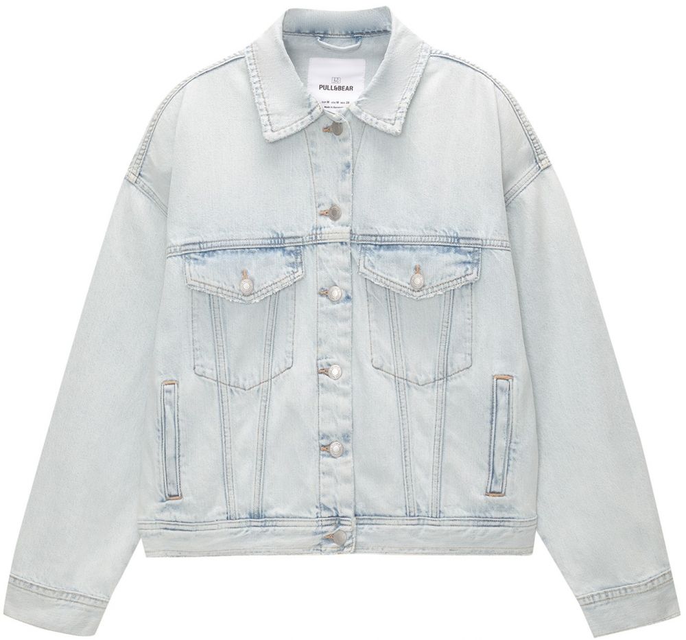 Pull&Bear Prechodná bunda  modrá denim