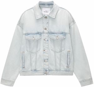 Pull&Bear Prechodná bunda  modrá denim
