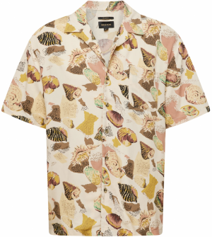 Brixton Košeľa 'BUNKER'  béžová / hnedá / tmavozelená