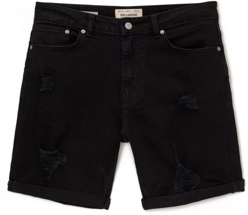 Pull&Bear Džínsy  čierny denim