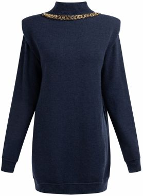 faina Sveter  námornícka modrá / zlatá
