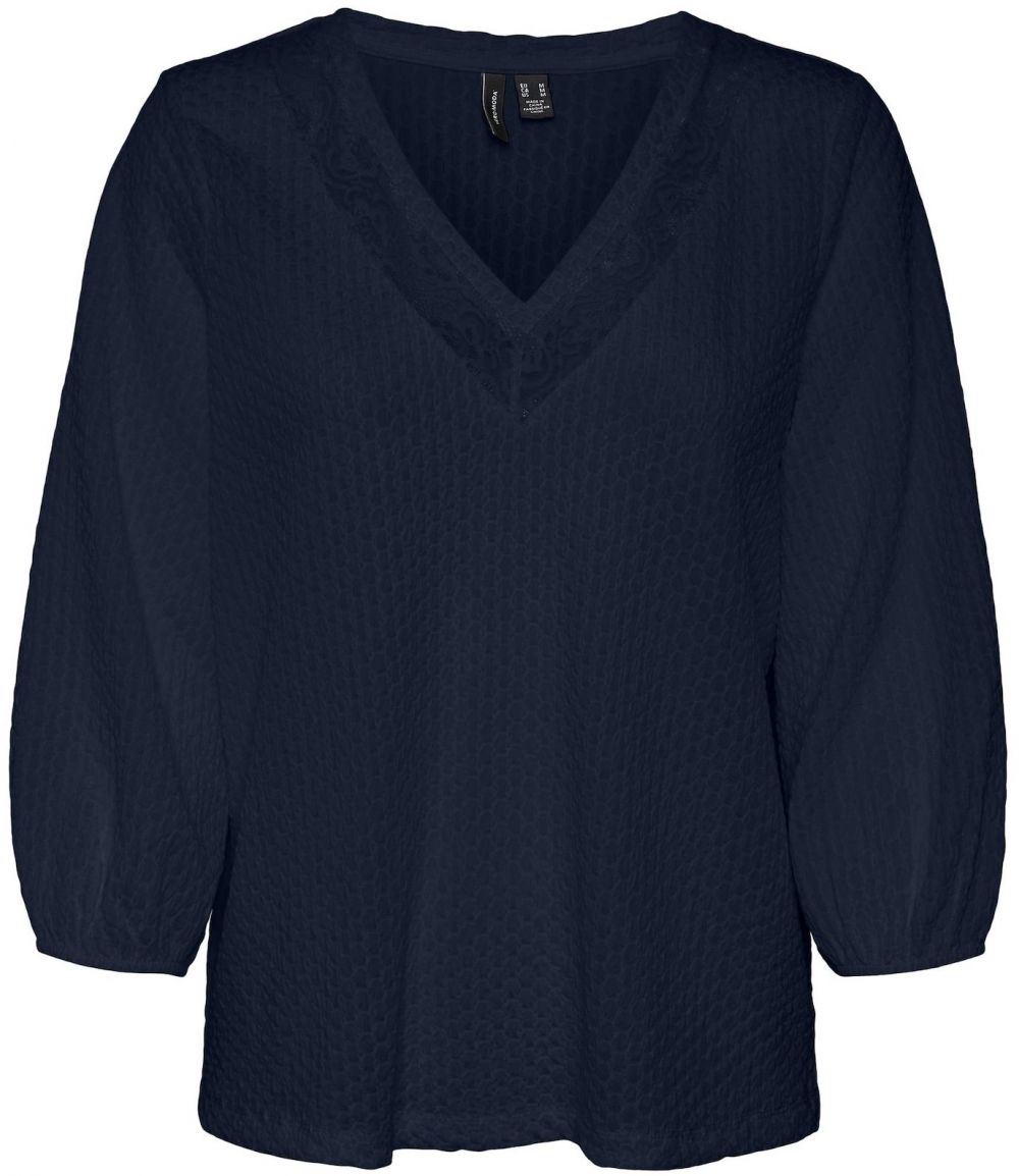 VERO MODA Blúzka  námornícka modrá