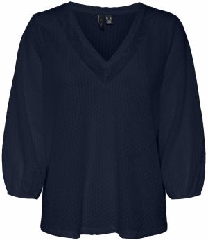 VERO MODA Blúzka  námornícka modrá