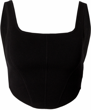 Cotton On Vyšívaný top  čierna