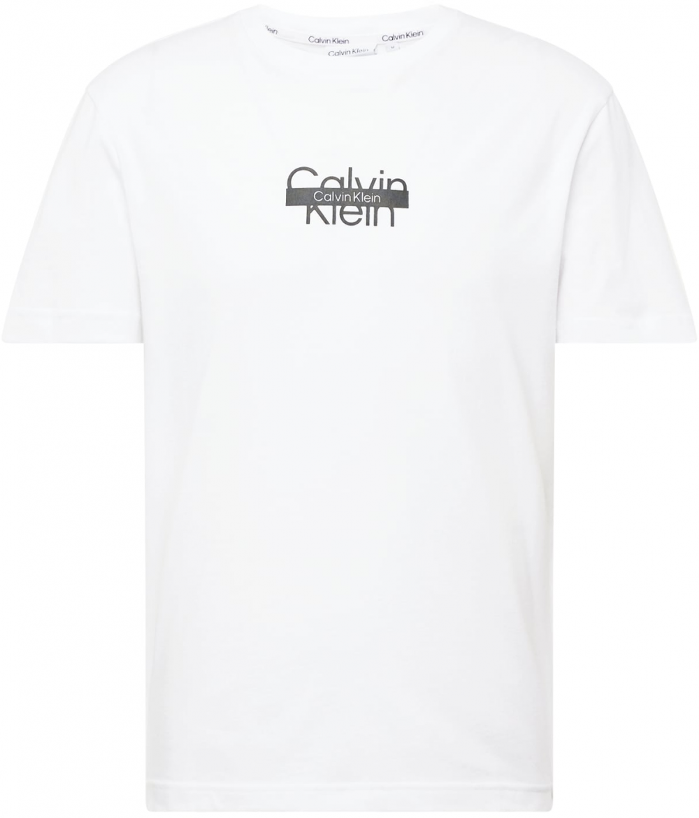 Calvin Klein Tričko  čierna / biela
