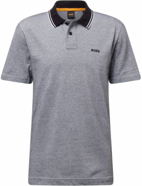 BOSS Tričko 'Peoxford'  čierna / čierna melírovaná / biela