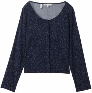 TOM TAILOR DENIM Blúzka  námornícka modrá / svetlomodrá