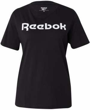 Reebok Tričko  čierna / biela