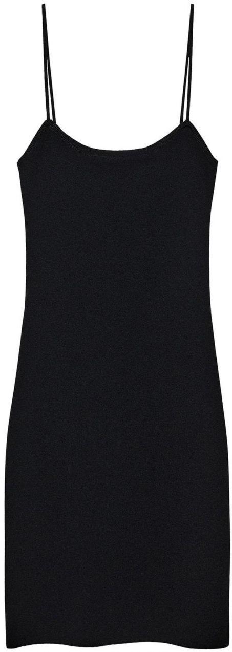 MANGO Pletené šaty 'CIRUELA'  čierna