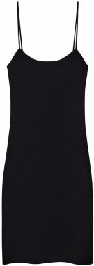 MANGO Pletené šaty 'CIRUELA'  čierna