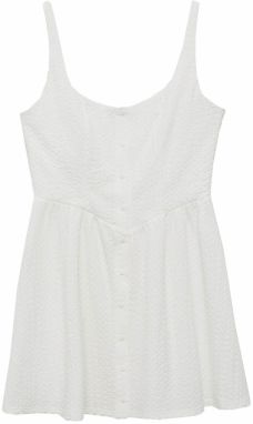 MANGO Košeľové šaty 'Milk'  biela