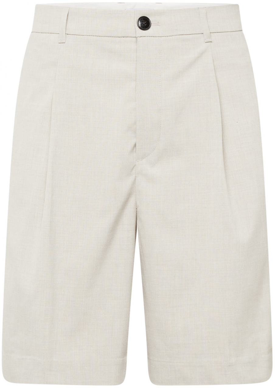 WEEKDAY Plisované nohavice 'Uno'  svetlobéžová