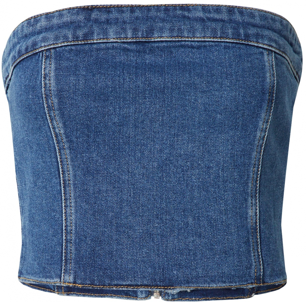 modström Top 'Ivanna'  modrá denim