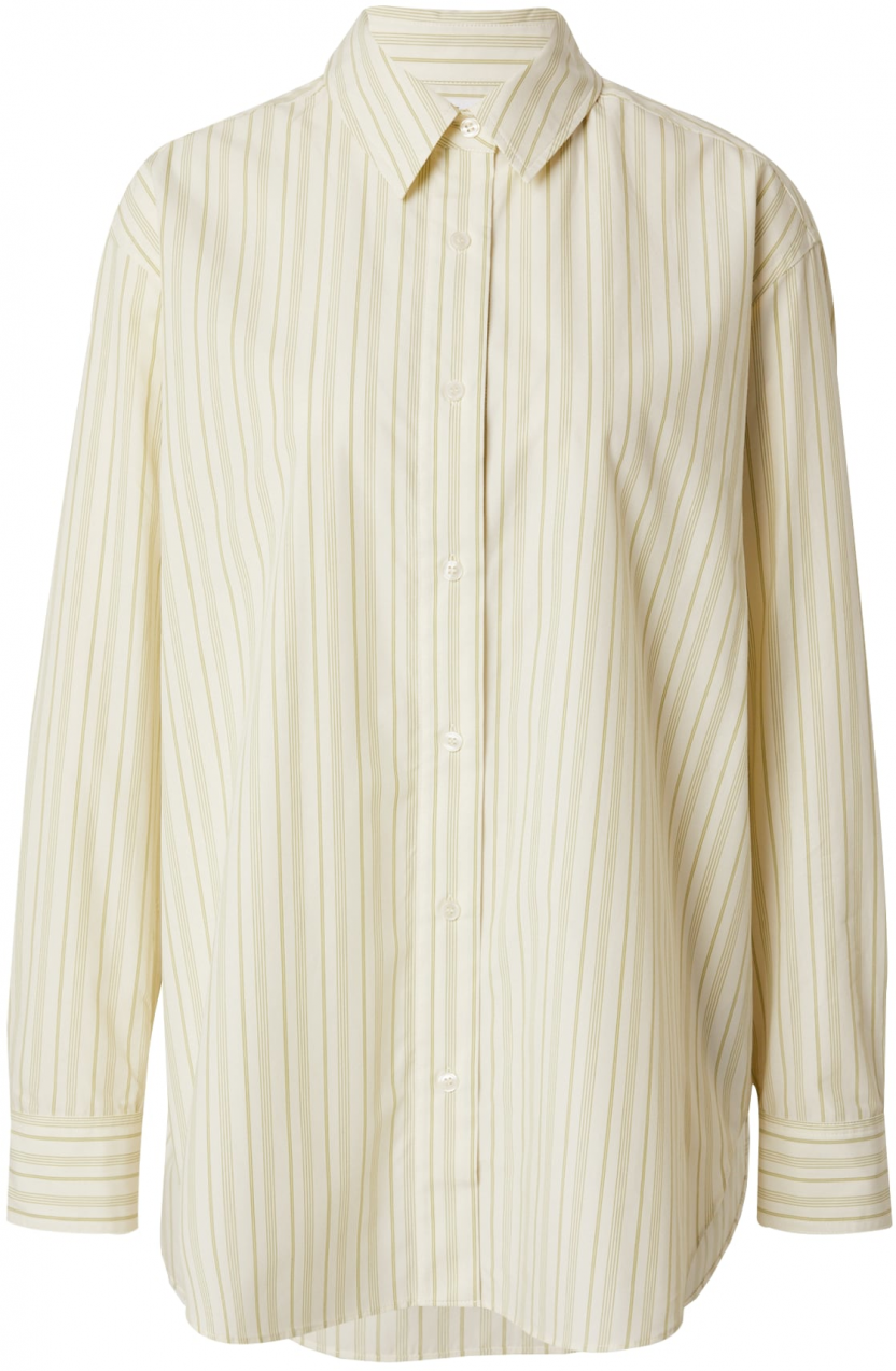 Samsøe Samsøe Blúzka 'Salovar'  béžová / pastelovo zelená