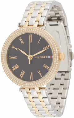 TOMMY HILFIGER Analógové hodinky 'NATALIE'  zlatá / čierna / strieborná