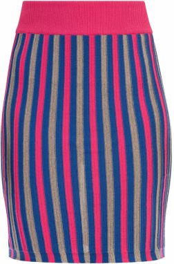 faina Sukňa  modrá / sivá / ružová