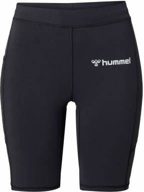 Hummel Športové nohavice  svetlosivá / čierna