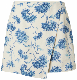 Abercrombie & Fitch Sukňa  modrá / biela