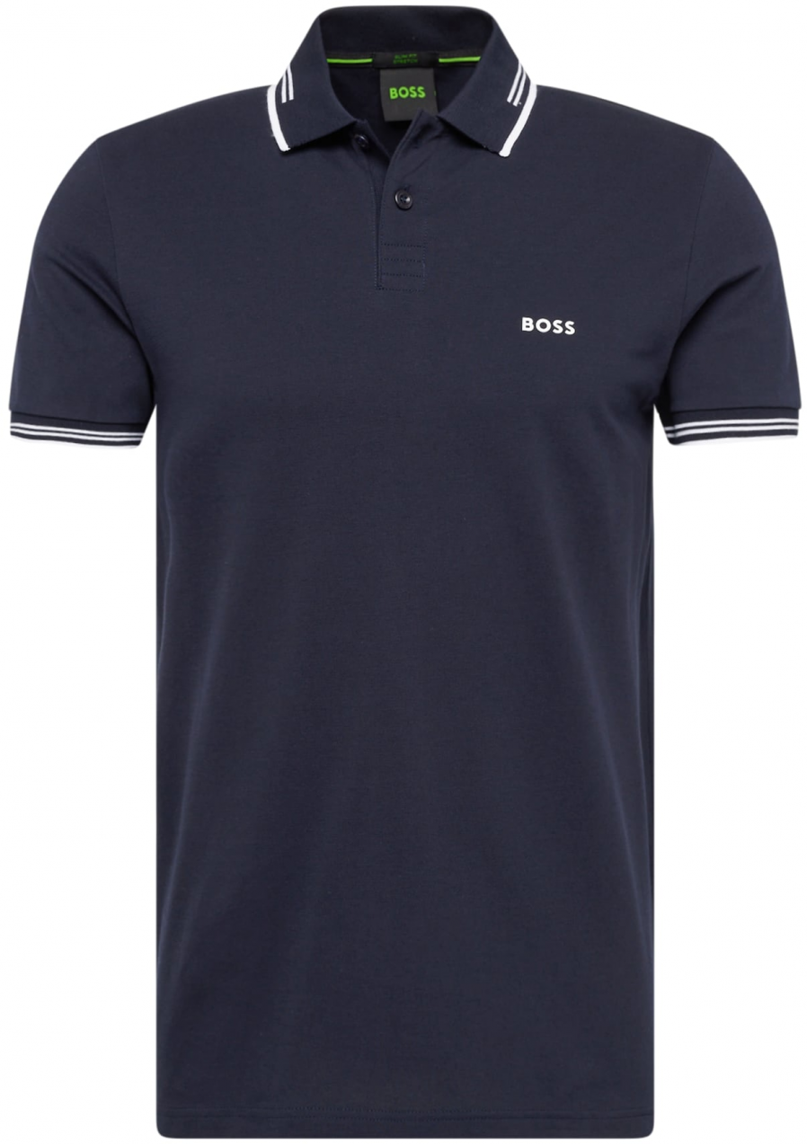 BOSS Tričko 'Paul'  námornícka modrá / biela