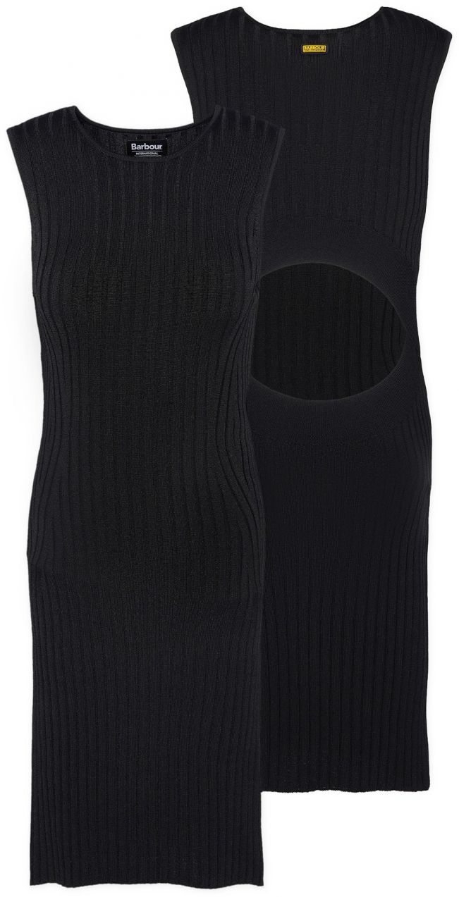 Barbour International Pletené šaty 'Paloma'  čierna