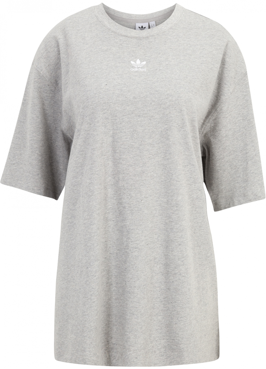 ADIDAS ORIGINALS Oversize tričko 'Essentials'  sivá melírovaná / biela