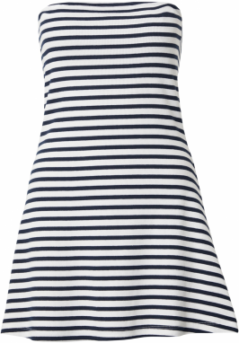 Monki Šaty  modrá / biela