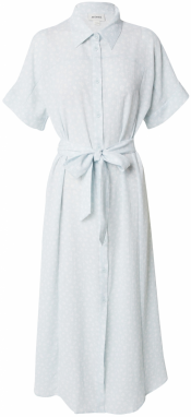 Monki Košeľové šaty  pastelovo modrá / biela