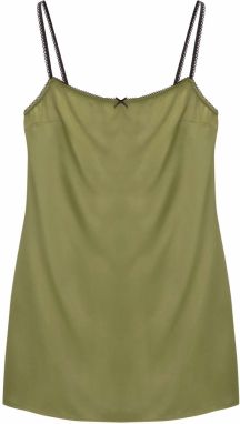 Pull&Bear Letné šaty  kiwi / čierna