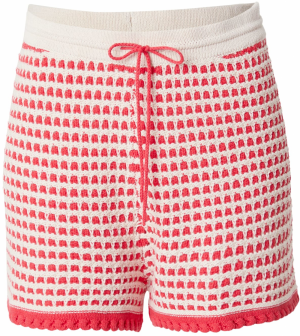 TOPSHOP Nohavice  červená / biela
