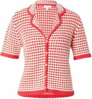 TOPSHOP Kardigán  červená / biela