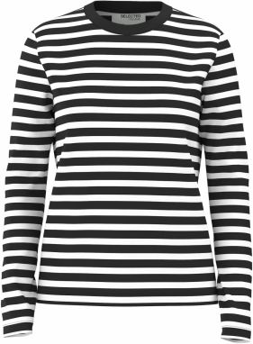 SELECTED FEMME Tričko  čierna / biela