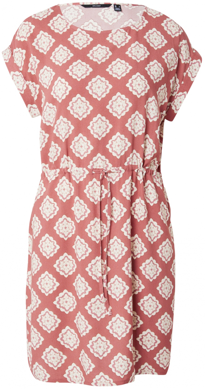 VERO MODA Šaty 'VMEASY JOY'  rosé / staroružová / šedobiela