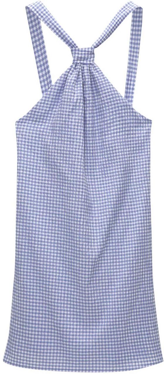Pull&Bear Šaty  modrá denim / pastelovo modrá / biela